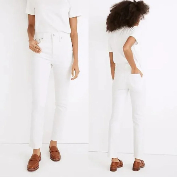 New! Madewell The Perfect Vintage Jeans in Tile White 18907 - Picture 1 of 16